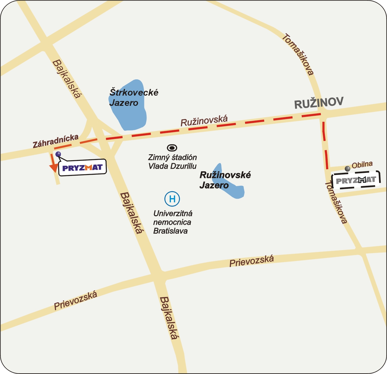 mapka Slovakia zmiana lokalizacji